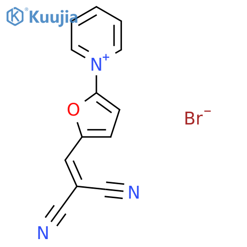 Pyridinium, 1-[5-(2,2-dicyanoethenyl)-2-furanyl]-, bromide structure
