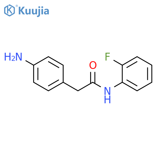 2-(4-aminophenyl)-N-(2-fluorophenyl)acetamide structure