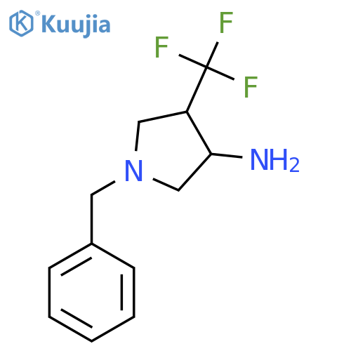 1-Benzyl-4-(trifluoromethyl)pyrrolidin-3-amine structure