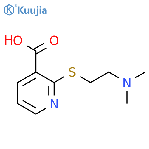 2-{[2-(Dimethylamino)ethyl]thio}nicotinic acid structure