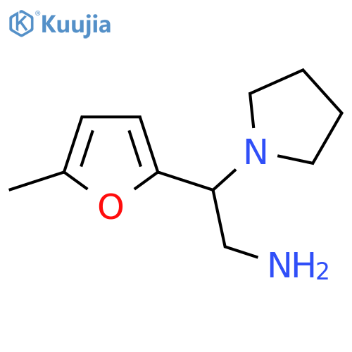 2-(5-Methylfuran-2-yl)-2-(pyrrolidin-1-yl)ethan-1-amine structure