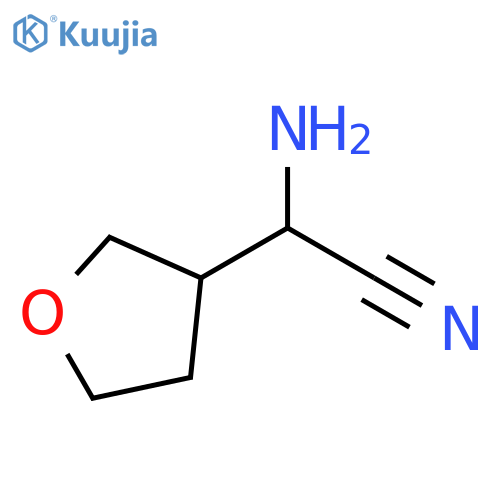 2-amino-2-(oxolan-3-yl)acetonitrile structure