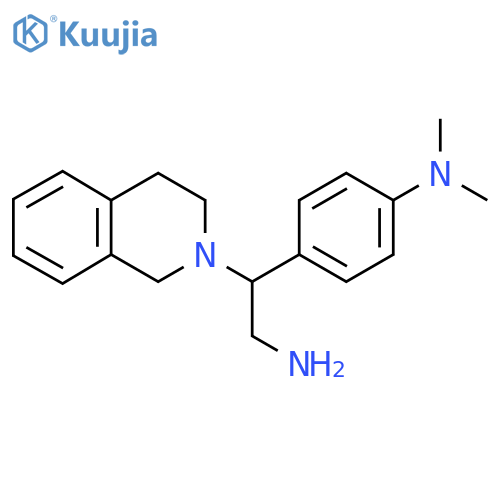 4-2-amino-1-(1,2,3,4-tetrahydroisoquinolin-2-yl)ethyl-N,N-dimethylaniline structure