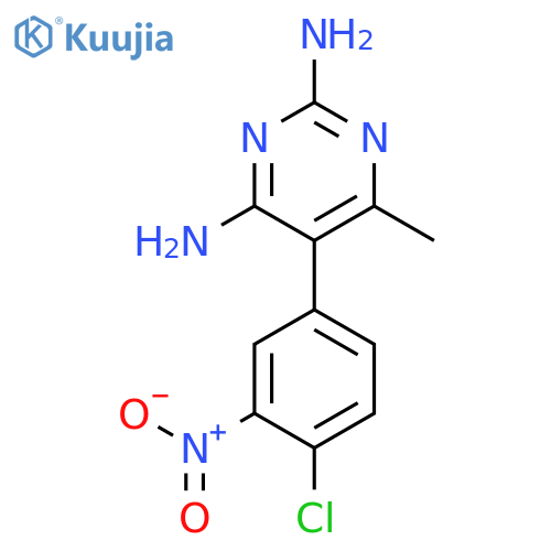 2,4-Pyrimidinediamine, 5-(4-chloro-3-nitrophenyl)-6-methyl- structure