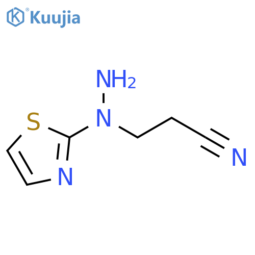 3-[1-(2-thiazolyl)hydrazinyl]-Propanenitrile structure