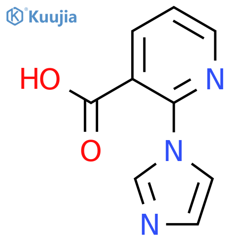 2-(1H-Imidazol-1-yl)pyridine-3-carboxylic acid structure