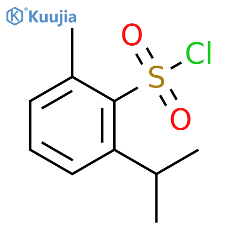 2-methyl-6-(propan-2-yl)benzene-1-sulfonyl chloride structure