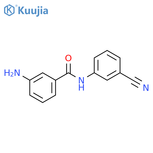 3-amino-N-(3-cyanophenyl)benzamide structure