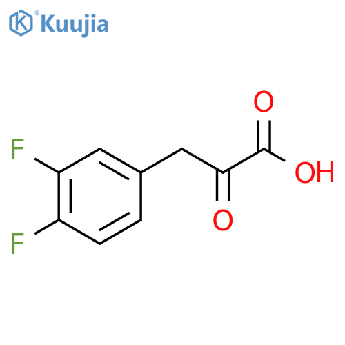 Benzenepropanoic acid, 3,4-difluoro-α-oxo- structure
