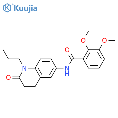 2,3-dimethoxy-N-(2-oxo-1-propyl-1,2,3,4-tetrahydroquinolin-6-yl)benzamide structure
