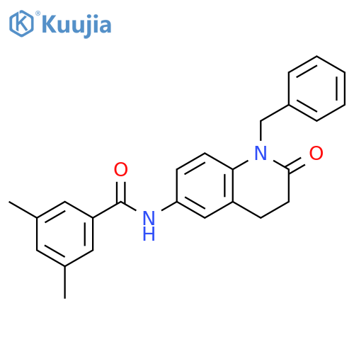 N-(1-benzyl-2-oxo-1,2,3,4-tetrahydroquinolin-6-yl)-3,5-dimethylbenzamide structure