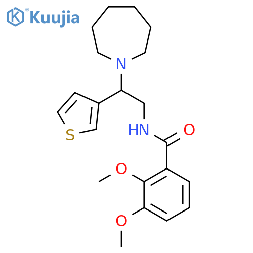 N-2-(azepan-1-yl)-2-(thiophen-3-yl)ethyl-2,3-dimethoxybenzamide structure