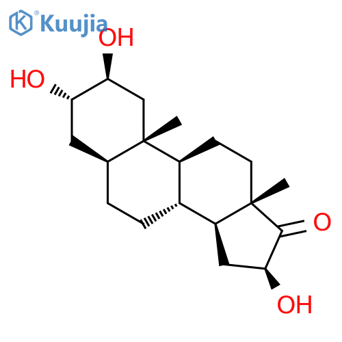 Androstan-17-one, 2,3,16-trihydroxy-, (2b,3a,5a,16b)- structure