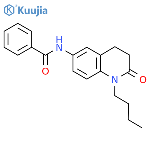N-(1-butyl-2-oxo-1,2,3,4-tetrahydroquinolin-6-yl)benzamide structure