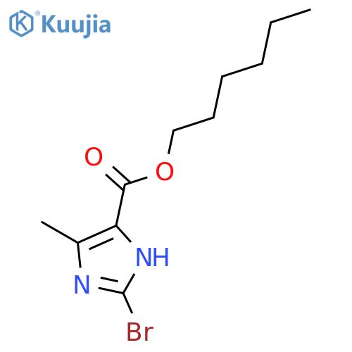 1H-Imidazole-4-carboxylic acid, 2-bromo-5-methyl-, hexyl ester structure