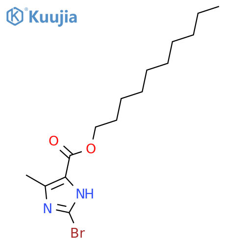 1H-Imidazole-4-carboxylic acid, 2-bromo-5-methyl-, decyl ester structure