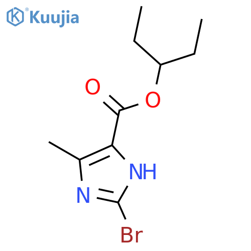 1H-Imidazole-4-carboxylic acid, 2-bromo-5-methyl-, 1-ethylpropyl ester structure