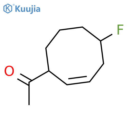 Ethanone, 1-(5-fluoro-2-cycloocten-1-yl)- structure