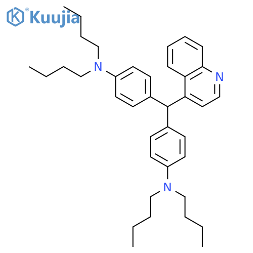 Benzenamine, 4,4'-(4-quinolinylmethylene)bis[N,N-dibutyl- structure