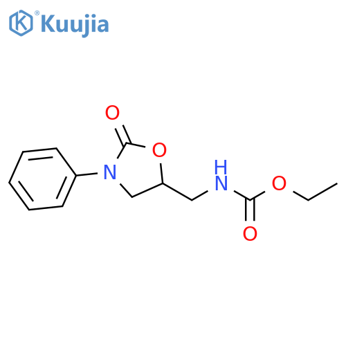 ethyl N-(2-oxo-3-phenyl-1,3-oxazolidin-5-yl)methylcarbamate structure