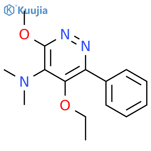 4-Pyridazinamine, 5-ethoxy-3-methoxy-N,N-dimethyl-6-phenyl- structure