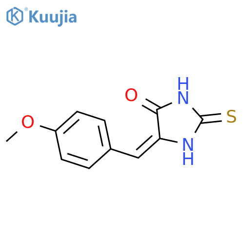 4-Imidazolidinone, 5-[(4-methoxyphenyl)methylene]-2-thioxo-, (5Z)- structure