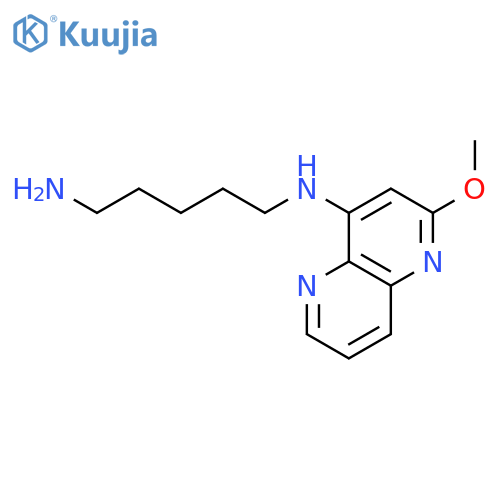 1,5-Pentanediamine, N-(2-methoxy-1,5-naphthyridin-4-yl)- structure