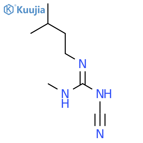 Guanidine, N-cyano-N'-methyl-N''-(3-methylbutyl)- structure