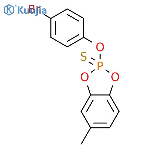 1,3,2-Benzodioxaphosphole, 2-(4-bromophenoxy)-5-methyl-, 2-sulfide structure
