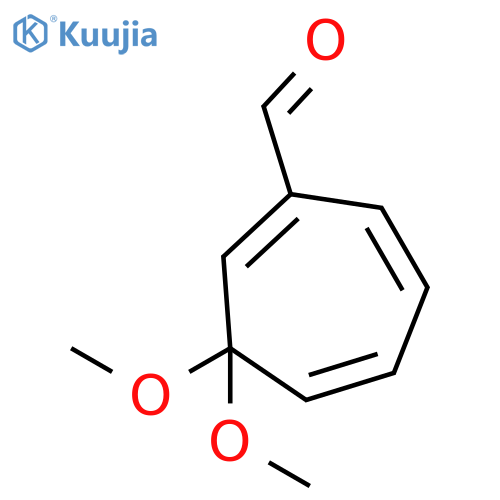 1,4,6-Cycloheptatriene-1-carboxaldehyde, 3,3-dimethoxy- structure
