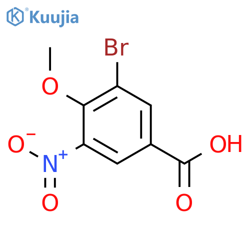 3-Bromo-4-methoxy-5-nitrobenzoic acid structure