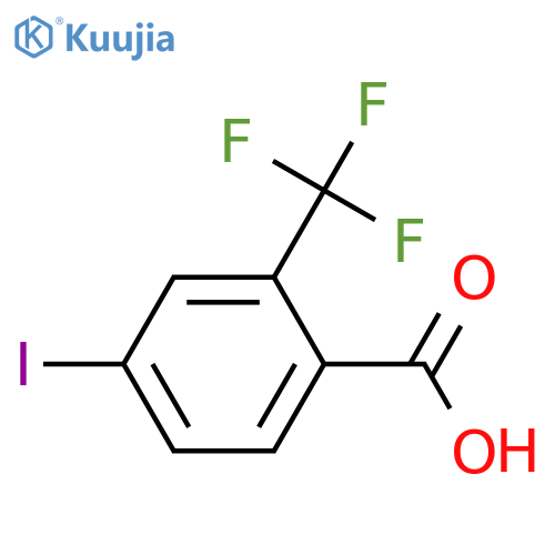 4-Iodo-2-(trifluoromethyl)benzoic acid structure