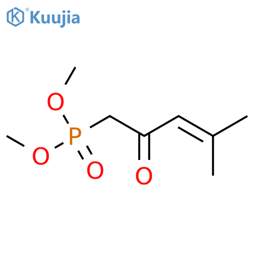 Phosphonic acid, (4-methyl-2-oxo-3-pentenyl)-, dimethyl ester structure