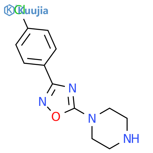 1-3-(4-Chlorophenyl)-1,2,4-oxadiazol-5-yl-piperazine hydrochloride structure