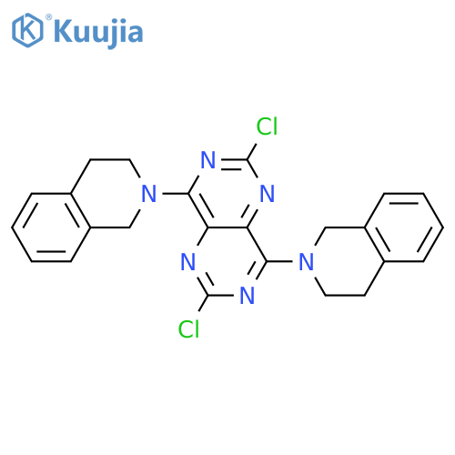 Pyrimido[5,4-d]pyrimidine,2,6-dichloro-4,8-bis(3,4-dihydro-2(1H)-isoquinolinyl)- structure