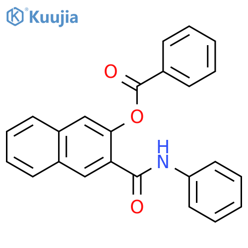 2-Naphthalenecarboxamide,3-(benzoyloxy)-N-phenyl- structure