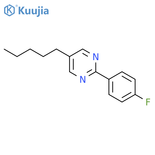 Pyrimidine,2-(4-fluorophenyl)-5-pentyl- structure
