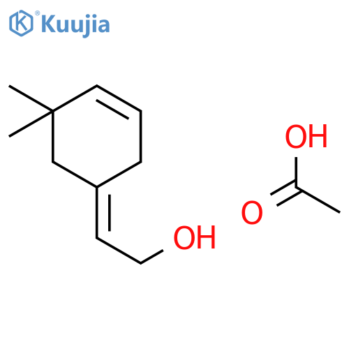 Ethanol, 2-(5,5-dimethyl-3-cyclohexen-1-ylidene)-, acetate, (Z)- structure