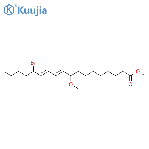 10,12-Octadecadienoic acid, 14-bromo-9-methoxy-, methyl ester structure