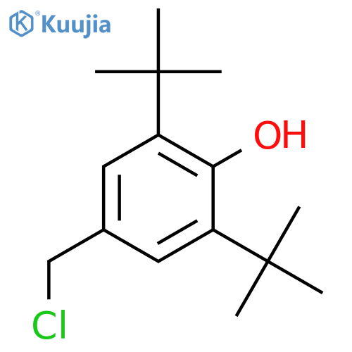 Phenol, 4-(chloromethyl)-2,6-bis(1,1-dimethylethyl)- structure