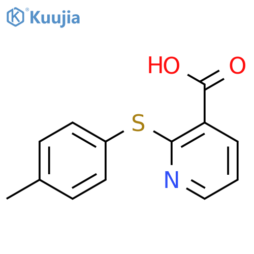 2-[(4-Methylphenyl)thio]nicotinic acid structure