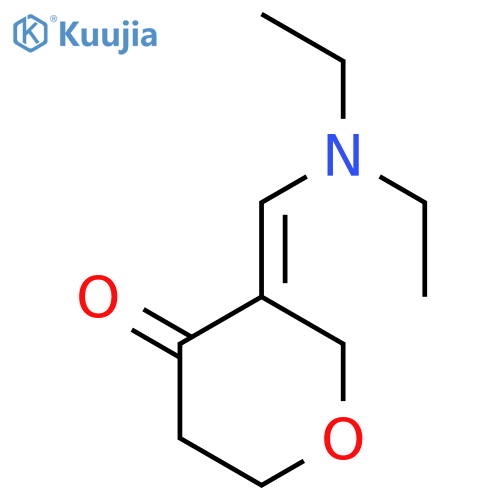 4H-Pyran-4-one, 3-[(diethylamino)methylene]tetrahydro-, (E)- structure