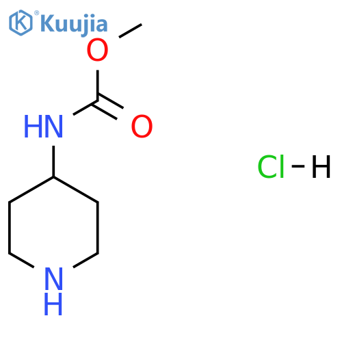 methyl N-(piperidin-4-yl)carbamate hydrochloride structure