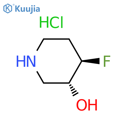 trans-4-fluoropiperidin-3-ol;hydrochloride structure