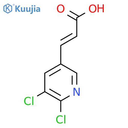 3-(5,6-dichloropyridin-3-yl)prop-2-enoic acid structure