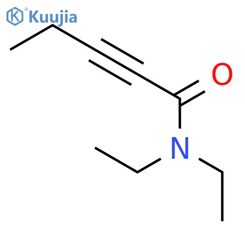 2-Pentynamide, N,N-diethyl- structure