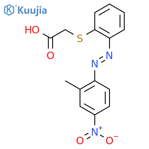 Acetic acid, [[2-[(2-methyl-4-nitrophenyl)azo]phenyl]thio]- structure