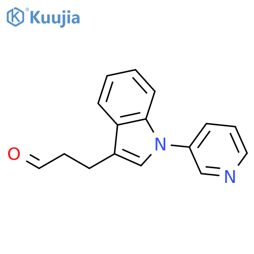 1H-Indole-3-propanal, 1-(3-pyridinyl)- structure