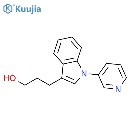 1H-Indole-3-propanol, 1-(3-pyridinyl)- structure