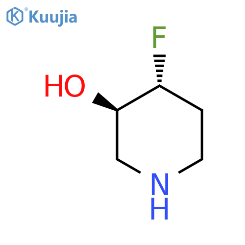 trans-4-fluoro-3-piperidinol structure